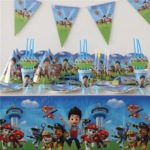 Paw patrol party plates including full party set This set is just unbelievable, so tempting that if you just visit the page you will want top buy it. Yes full buyer protection is available on this item and discounts are as follows On purchase of over US $999.00 you will get $50.00off On purchase of over US $1999.00 you will get $111.00 off On purchase of over US $350.00 you will get $5999.00 off . This full paw patrol party supply includes 112 pieces and in this 112 pcs almost all your part needs will be covered you can yourself checkout here https://www.aliexpress.com/item/112pcs-lot-Paper-Caps-Cartoon-Dog-Tablecloth-Kids-Favors-Plates-Baby-Shower-Flags-Birthday-Horns-Party/32757457964.html?spm=2114.30010308.3.11.oxUiyt&ws_ab_test=searchweb0_0,searchweb201602_1_116_10065_117_10068_114_115_113_10084_10083_10080_10082_10081_10060_10061_10062_10056_10055_10037_10054_301_10059_10032_10099_10078_10079_10077_426_10103_10073_10102_10096_10052_10050_10051,searchweb201603_2&btsid=ce923416-cdc6-49af-90e4-3925c8f29baf